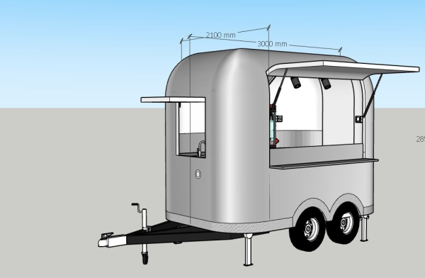Airstream Trailer PSS3021, der kultige Food- und Verkaufsanhänger